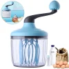 Mmgoqqt Schneebesen Küche, Milchschläger, Manueller Multifunktionaler Handmixer Für Sahne, Gefrostete Sahne, Kekse, Milchschaum, Instantbohnen, Küchenutensilien