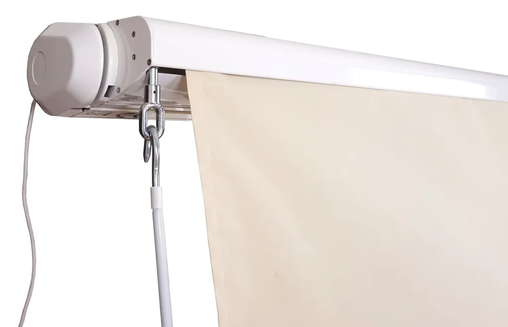 Mendler Elektrische Kassetten-Markise H124, Vollkassette, 4x3m Ausfahrbarer Volant Polyester Creme 2 Mendler Elektrische Kassetten-Markise H124, Vollkassette, 4x3m Ausfahrbarer Volant Polyester Creme – Bild 2