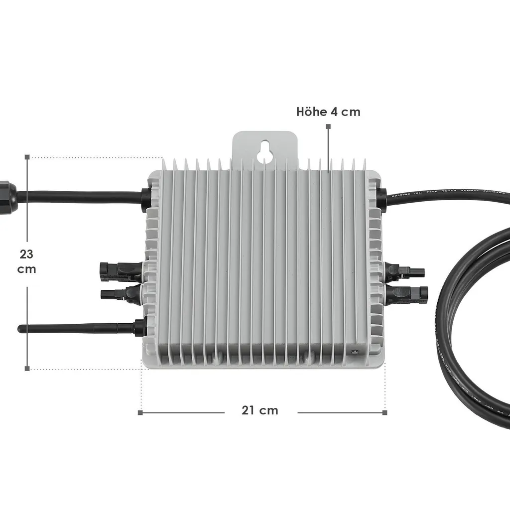 Juskys Balkonkraftwerk 600 W / 820 W Solaranlage Komplettset Photovoltaik Anlage Steckerfertig - Wechselrichter, Kabel & WLAN - Monokristallin 2x 410 Watt 20 Juskys Balkonkraftwerk 600 W / 820 W Solaranlage Komplettset Photovoltaik Anlage Steckerfertig - Wechselrichter, Kabel & WLAN - Monokristallin 2x 410 Watt – Bild 20
