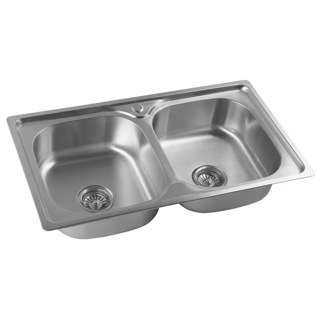 HAK Edelstahl-Spüle 81x18x46 Cm 2 HAK Edelstahl-Spüle 81x18x46 Cm – Bild 2