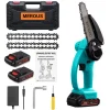 MEROUS-24V Lithium-Batterie Tragbare Elektrische Säge, 6-Zoll-elektrische Säge, Wiederaufladbare Kleine Elektrische Säge, 2-Batterie-Version