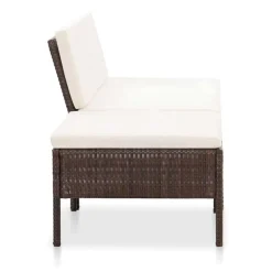 VIDAXL 3-tlg. Garten-Lounge-Set Mit Auflagen Poly Rattan Braun -Garten- & Gewächshäuser Geschäft 0d948c46cea83125a92d0d3c831bfc09