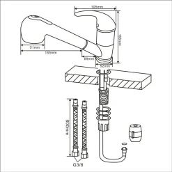 Homelody Wasserhahn Küche Ausziehbar Küchenarmatur Mit Herausziehbarer Brause Spültischarmatur Mischbatterie Küche 2 Strahlarten Armatur Küche 18 Homelody Wasserhahn Küche Ausziehbar Küchenarmatur Mit Herausziehbarer Brause Spültischarmatur Mischbatterie Küche 2 Strahlarten Armatur Küche -Garten- & Gewächshäuser Geschäft 0d9b84c101ab7de894abd24dd443a9ce