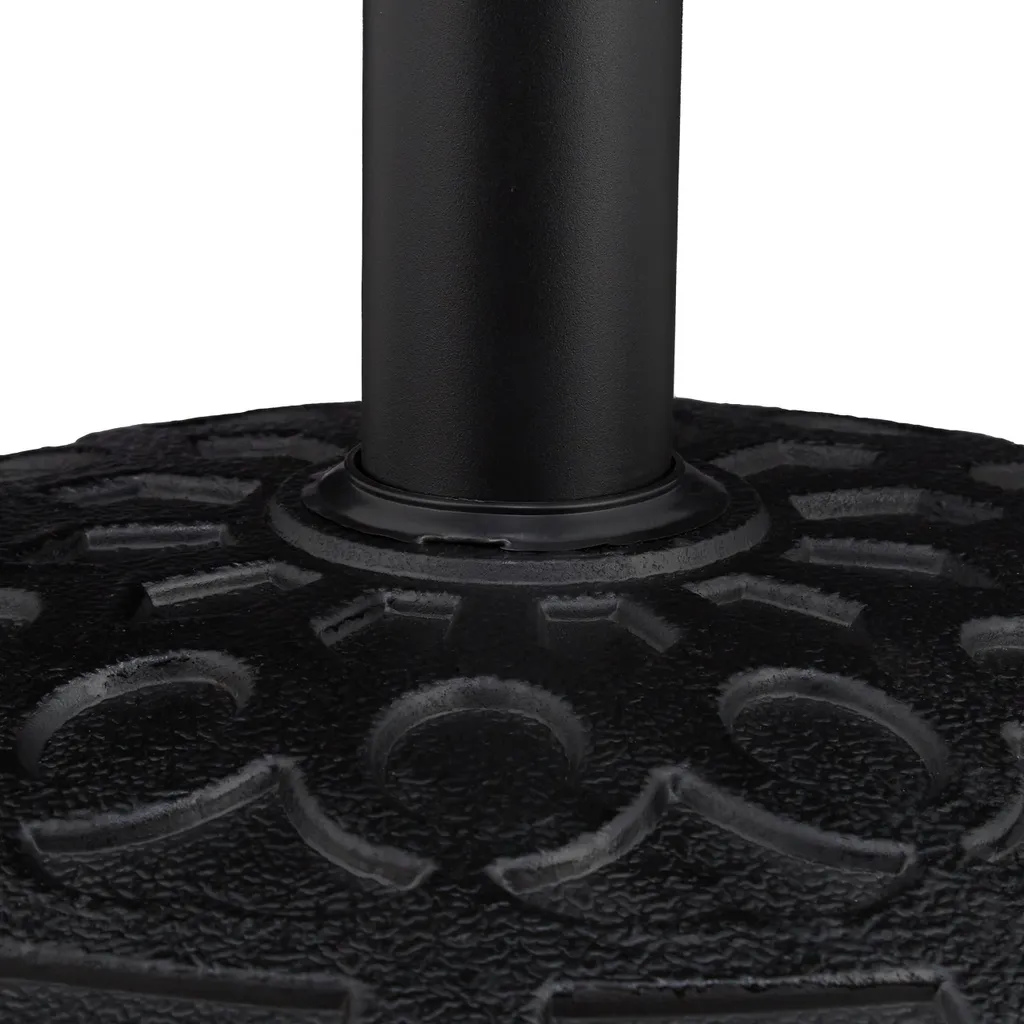 Relaxdays Runder Sonnenschirmständer In Schwarz 7 Relaxdays Runder Sonnenschirmständer In Schwarz – Bild 7