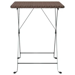 VidaXL Bistrotisch Klappbar Braun 55x54x71 Cm Poly Rattan -Garten- & Gewächshäuser Geschäft 0da519cc0dd7c6ef4a7194e3943ab7d0