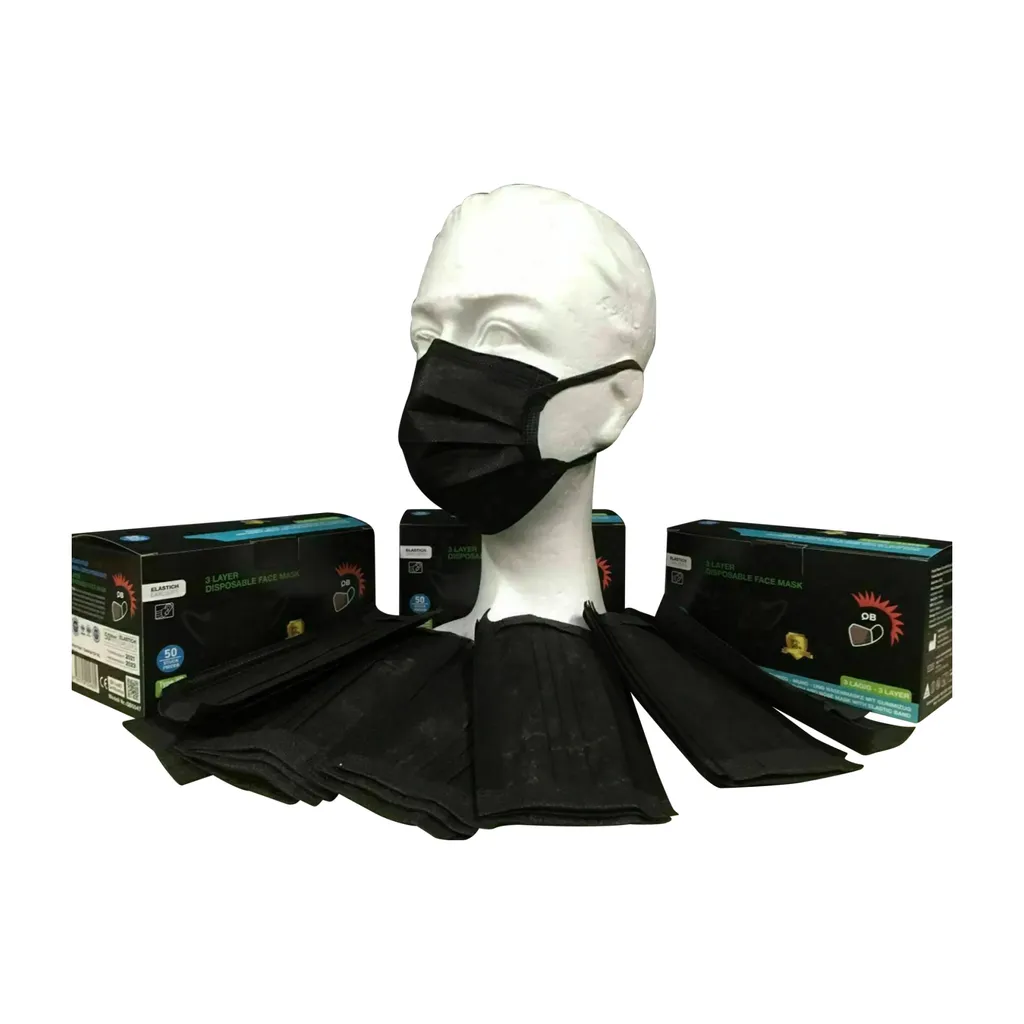 BelEmsa LLC Medizinische OP Masken | Typ 2R | Mundschutz | 3-lagig | Einweg | Schwarz 100 1 BelEmsa LLC Medizinische OP Masken | Typ 2R | Mundschutz | 3-lagig | Einweg | Schwarz 100