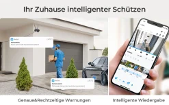 Reolink 4MP Überwachungskamera Aussen, 2,4/5GHz WLAN CCTV IP Kamera Outdoor, Intelligente Personen-/Fahrzeugerkennung,Wetterfest, 30m Nachtsicht, Audioaufzeichnung, RLC-410W Schwarz -Garten- & Gewächshäuser Geschäft 0ddc4889075b88da719e7d88a070067e