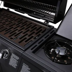 TAINO BASIC 4+1 Gasgrill Mit Seitenbrenner Gasgrill 4 Brenner BBQ Grillwagen Edelstahl-Brenner Schwarz -Garten- & Gewächshäuser Geschäft 0df4988b5eef072d6cbfdba33534c2b4