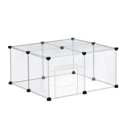 Relaxdays 12-teiliges Freilaufgehege Transparent -Garten- & Gewächshäuser Geschäft 0e19ec061b244e1d4d4676025f8cea19