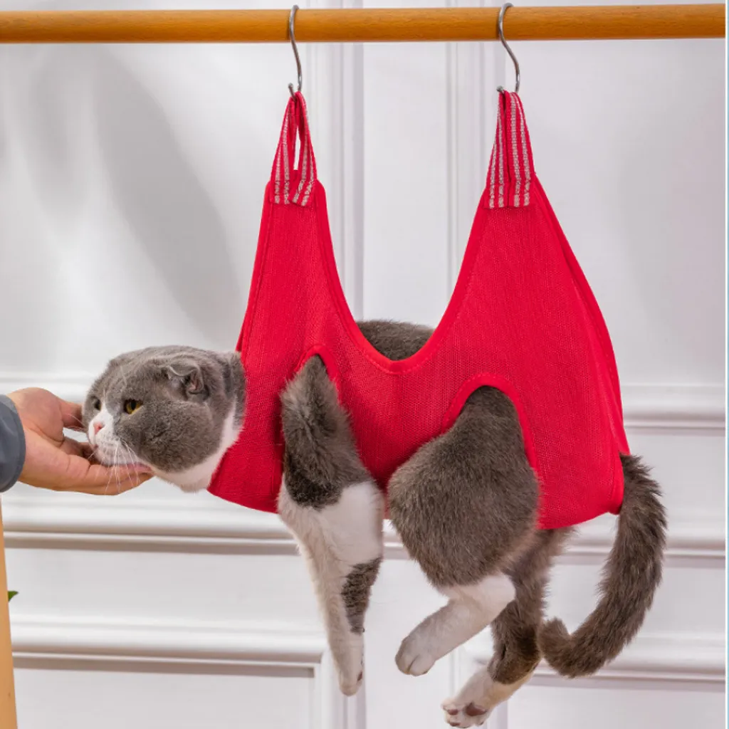 YisibaihTao Hundepflege Hängematte Zum Nagelschneiden, Badetasche, Hängematten Helfer, Rückhaltetasche Für Katze, Hund, Rot(XS) 1 YisibaihTao Hundepflege Hängematte Zum Nagelschneiden, Badetasche, Hängematten Helfer, Rückhaltetasche Für Katze, Hund, Rot(XS)