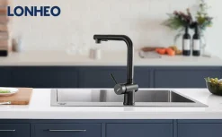 Lonheo Schwarz Hochdruck Küchenarmatur 360°schwenkbare Mischbatterie Ausziehbare Armatur Einhebelmischer Spültischwasserhahn -Garten- & Gewächshäuser Geschäft 0e87f632f41e9d61ff1d9ccbeac28a8e