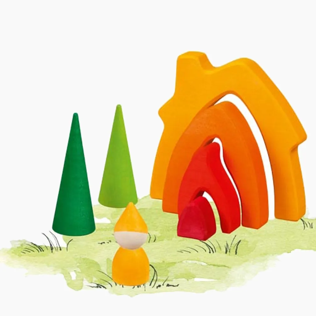 Goki 58427 Zwergenhaus Haus: 14,6 X 2,2 X 13,9 Cm, Holz, 7 Teile 6 Goki 58427 Zwergenhaus Haus: 14,6 X 2,2 X 13,9 Cm, Holz, 7 Teile – Bild 6