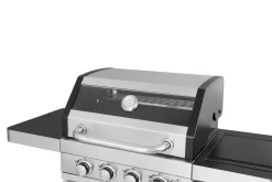 El Fuego Edelstahl Gasgrill Sunset Beach 4+1 Brenner, Grillrost U Grillplatte Gusseisern, Linkes Seitenteil Abklappbar -Garten- & Gewächshäuser Geschäft 0ec20c9a083de3a0c72de56713bed19d
