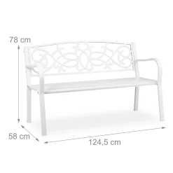 Relaxdays Vintage Gartenbank In Weiß 11 Relaxdays Vintage Gartenbank In Weiß -Garten- & Gewächshäuser Geschäft 0ef5194fcc39375e1a3b6fe31da327e3