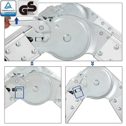 SONGMICS Alu 350 Cm Mehrzweckleiter Bis 150 Kg 12 Stufen Mit 2 Gerüstplatten Haushaltsleiter Teleskopleiter Multifunktionsleiter GLT36M -Garten- & Gewächshäuser Geschäft 0efade07b4bdbd7cad92b5caa06d12aa