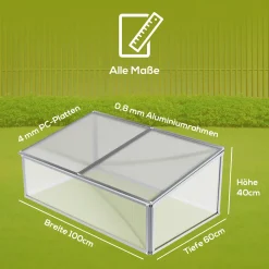 TroniTechnik Frühbeet Mini Gewächshaus Allium Mit Dachfenster, UV-Schutz -Garten- & Gewächshäuser Geschäft 0f4ca11955c1363592d053bbd89f7c1a