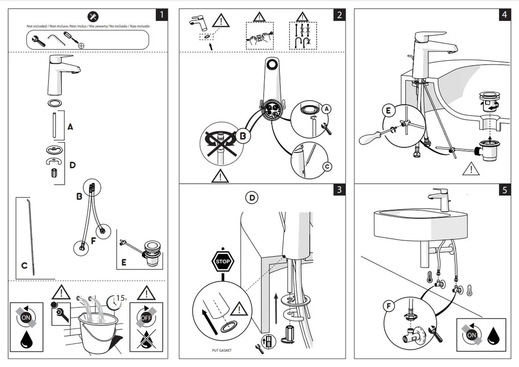 VIGOUR One Waschtischbatterie Mit Ablaufgarnitur, Verchromt 3 VIGOUR One Waschtischbatterie Mit Ablaufgarnitur, Verchromt – Bild 3