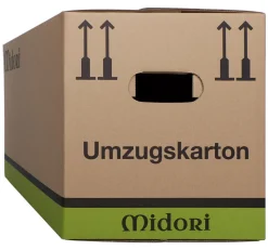 KK Verpackungen © 20x UMZUGSKARTONS MIDORI PROFI 2-WELLIG Sehr Stabile Karton 630 X 285 X 305mm