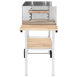 VidaXL XXL Holzkohlegrill Grillwagen Mit 2 Regalen Edelstahl -Garten- & Gewächshäuser Geschäft 0f9cb4289619ff171dd9897125823857