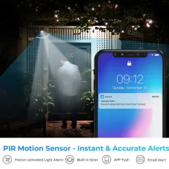 Reolink 4MP Akku 2,4/5GHz WLAN IP-Überwachungskamera Aussen Mit Personen-/Fahrzeugerkennung, Spotlight, Farbnachtsicht, PIR-Sensor, Zeitraffer, 2-Wege-Audio, Argus 3 Pro (Schwarz) -Garten- & Gewächshäuser Geschäft 0fa603fade7a394a4ebf6edebbbf9a2d