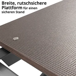 STAHLWERK Leitergerüst 150 Kg Alu Klappleiter Arbeitsplattform Mehrzweckleiter -Garten- & Gewächshäuser Geschäft 0fd2b8b552c9ab1bb3fd085354811516