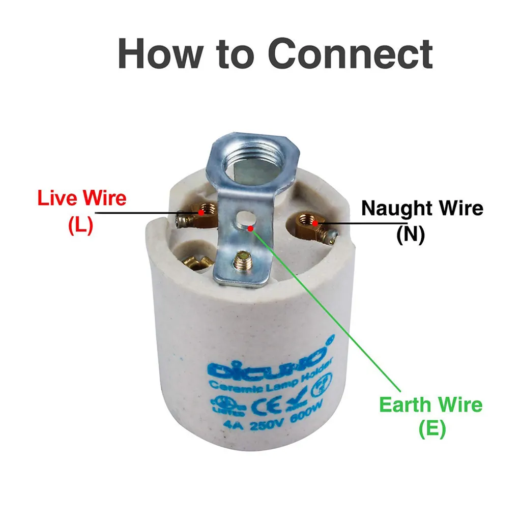 Ddp 2 Stücke E27 Vintage Lampenfassung Fassung Socket Lampensockel Retro Lampenhalter 3 Ddp 2 Stücke E27 Vintage Lampenfassung Fassung Socket Lampensockel Retro Lampenhalter – Bild 3