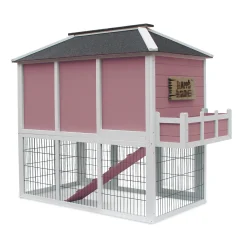 Dehner Nagerheim Happy Home Palazzo, Mit Freigehege, 121 X 145 X 72 Cm, Tannenholz, Dunkelrot -Garten- & Gewächshäuser Geschäft 0fd81e822472ba2dc27b23e81122a61d