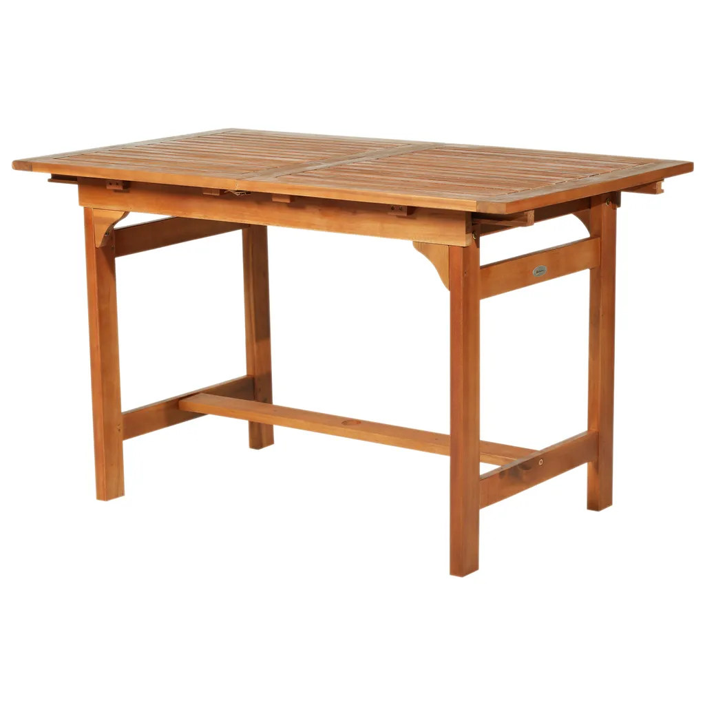 Outsunny Ausziehtisch Gartentisch Esstisch Gartenmöbel Akazienholz Wetterfest Braun 160/120 X 70 X 72 Cm 1 Outsunny Ausziehtisch Gartentisch Esstisch Gartenmöbel Akazienholz Wetterfest Braun 160/120 X 70 X 72 Cm