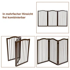 COSTWAY Absperrgitter Hunde, Schutzgitter Kieferholz Flexibel, Treppengitter Hundeabsperrgitter Tuerschutzgitter -Garten- & Gewächshäuser Geschäft 10002d23dab68e470d24bda3e38f0cab