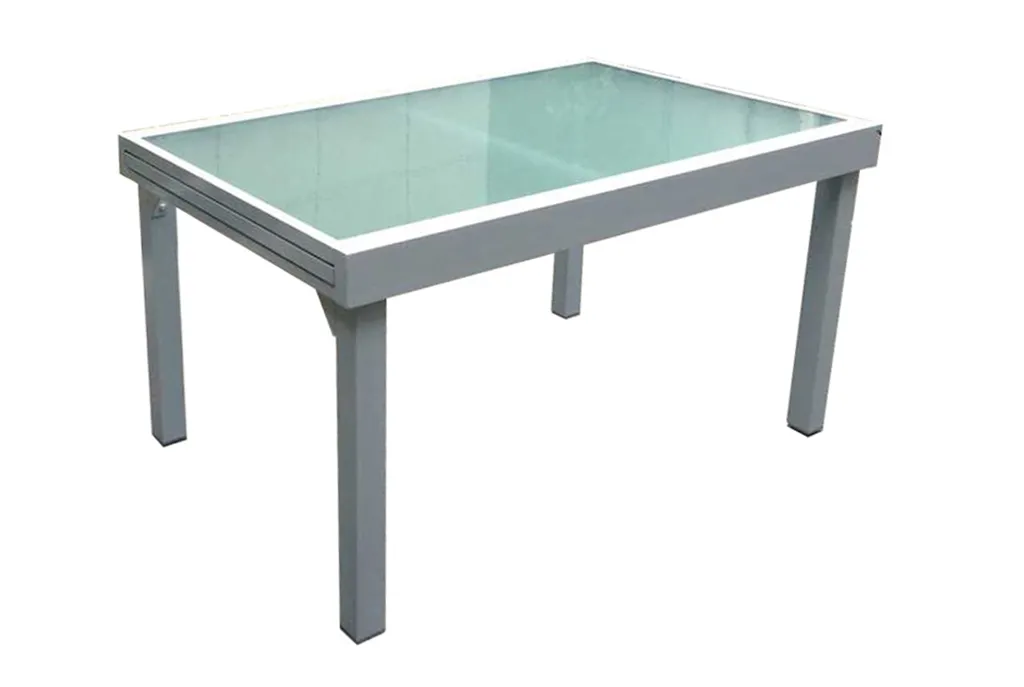 Garden Pleasure Ausziehtisch 135/270x90 Garten Terrasse Alu Glas Tisch Esstisch 2 Garden Pleasure Ausziehtisch 135/270x90 Garten Terrasse Alu Glas Tisch Esstisch – Bild 2