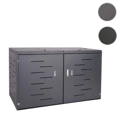 Mendler 2er-Fahrradgarage HWC-H80, Fahrradbox Geräteschuppen, Abschließbar Ohne Pflanzkasten 118x191x100cm Anthrazit -Garten- & Gewächshäuser Geschäft 1047556956181d1fc47f1b8faa7cef7a