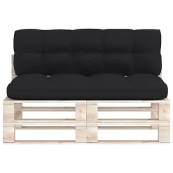 VidaXL Palettensofa-Auflagen 2 Stk. Schwarz -Garten- & Gewächshäuser Geschäft 1055bfaefdbb13da7761fab59567d9cf
