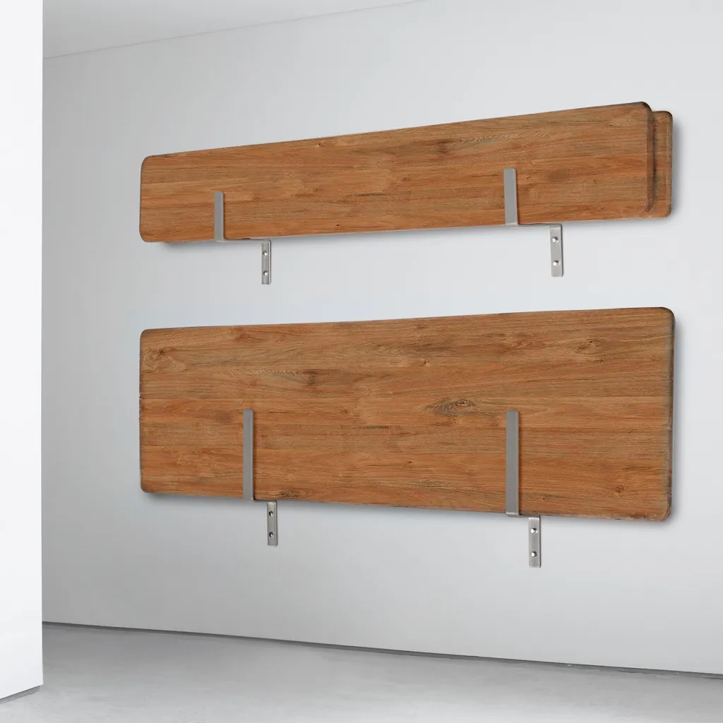 ONVAYA® Wandhalterung Für Bierzeltgarnituren | Winkel- Und Haken-Set Für Die Platzsparende Aufbewahrung Einer Kompletten Biertischgarnitur (1 Tisch Mit 2 Bänken) 6 ONVAYA® Wandhalterung Für Bierzeltgarnituren | Winkel- Und Haken-Set Für Die Platzsparende Aufbewahrung Einer Kompletten Biertischgarnitur (1 Tisch Mit 2 Bänken) – Bild 6