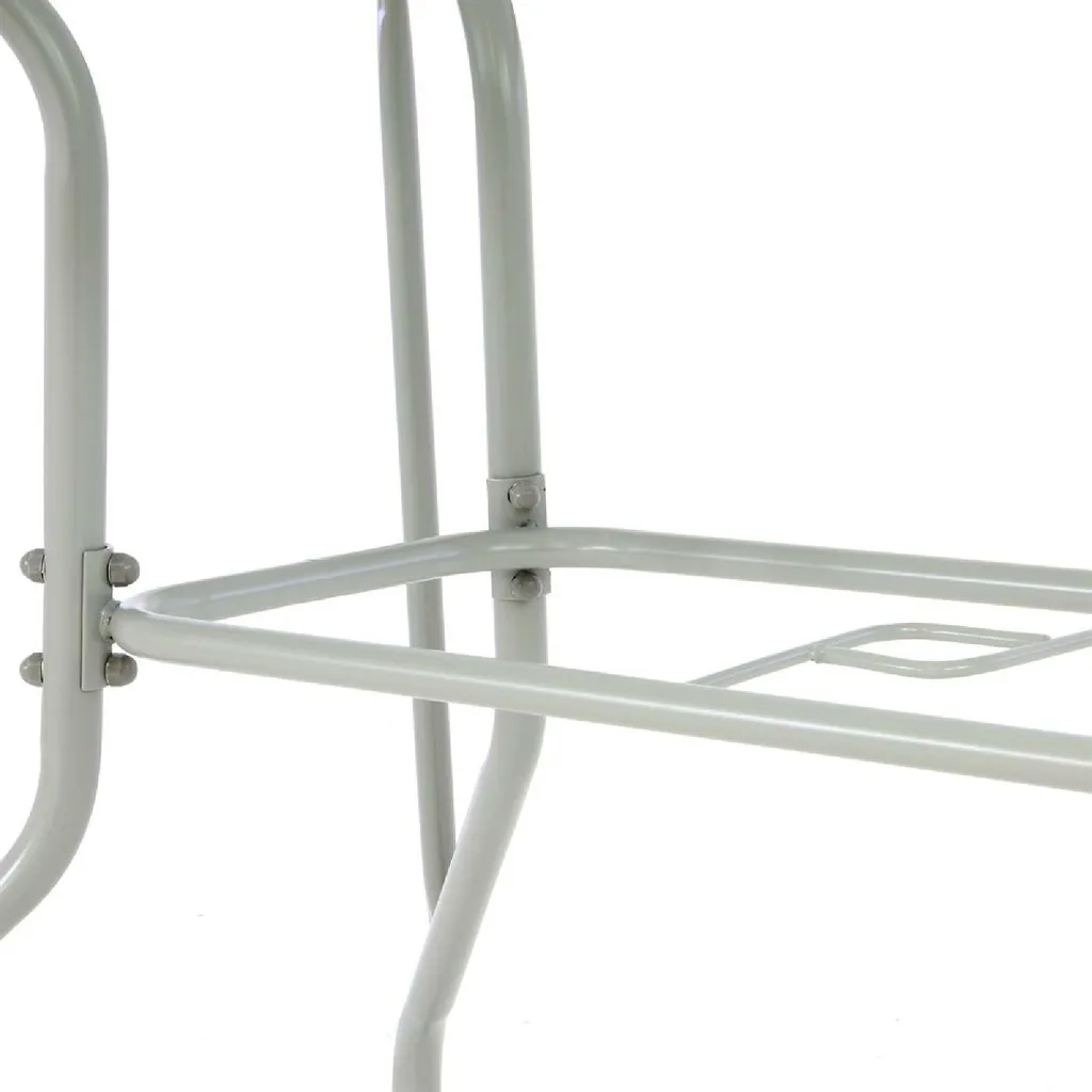 VCM Bistrotisch Gartentisch Balkontisch Rahmen Grau 110 Cm Eckig Mit Glasplatte 4 VCM Bistrotisch Gartentisch Balkontisch Rahmen Grau 110 Cm Eckig Mit Glasplatte – Bild 4