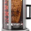 OneConcept Kebap Master Pro - Dönergrill, Hähnchengrill, Gyrosgrill, Vertikalgrill, Drehgrill Mit Drehspieß, Elektro-/ Tischgrill Für Zu Hause, Max. 1500 Watt, 360° Hitzeverteilung, Silber