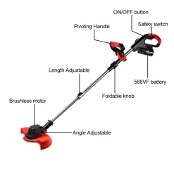 Yofidra 4000W Bürstenlos Elektrorasenmäher Garten Rasenmäher Mit 1 Akku -Garten- & Gewächshäuser Geschäft 10d94456a1b38479a0fe1d63b35ee738