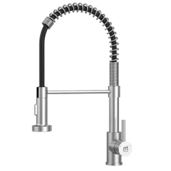 Küchenarmatur Mit Brause, M Mehoom Wasserhahn Küche 360° Drehbar, Mischbatterie Küche Warmes Und Kaltes Wasser Verfügbar, Spültischarmatur Aus Edelstahl