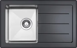 Respekta Glasspüle New York 86 X 50 Cm / Edelstahl / Glas Schwarz 33 Respekta Glasspüle New York 86 X 50 Cm / Edelstahl / Glas Schwarz -Garten- & Gewächshäuser Geschäft 1115443b1169c6b3e91b4a68b9235791