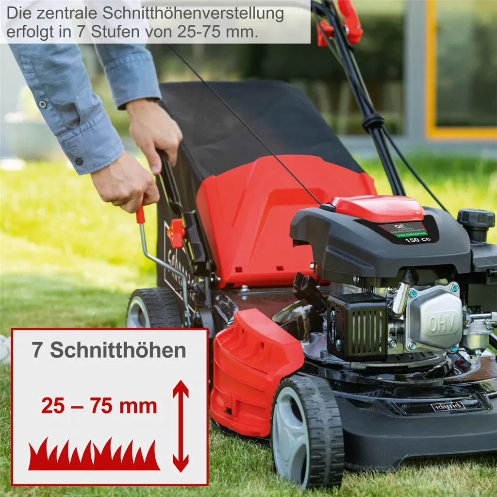 Scheppach MS161-46 Benzin Rasenmäher Benzinmäher 46cm Mäher Mit Radantrieb 6in1 7 Scheppach MS161-46 Benzin Rasenmäher Benzinmäher 46cm Mäher Mit Radantrieb 6in1 – Bild 7