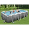 Bestway Power Steel™ Frame Pool Komplett-Set, Eckig, Mit Filterpumpe, Sicherheitsleiter & Abdeckplane 549 X 274 X 122 Cm, Schwimmbecken, Schwimmen, Pools
