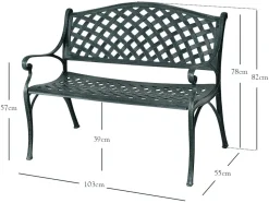 COSTWAY Gartenbank Parkbank Gusseisen, Eisenbank Belastbar Bis 210kg, Ruhebank Gartenmöbel, Sitzbank Stahlrahmen, Metallbank Mit Rückenlehnen 102x62x83cm 9 COSTWAY Gartenbank Parkbank Gusseisen, Eisenbank Belastbar Bis 210kg, Ruhebank Gartenmöbel, Sitzbank Stahlrahmen, Metallbank Mit Rückenlehnen 102x62x83cm -Garten- & Gewächshäuser Geschäft 113f9eba6eed41a7b0332b078be281de