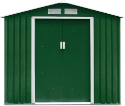 COSTWAY Metall Gerätehaus Inkl. Metallfundament 213x127x185cm Gartenhaus Geräteschuppen Garten Schuppen Dunkelgrün 11 COSTWAY Metall Gerätehaus Inkl. Metallfundament 213x127x185cm Gartenhaus Geräteschuppen Garten Schuppen Dunkelgrün -Garten- & Gewächshäuser Geschäft 115689a7318e097bc79be56e0e488bdb