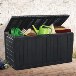 Deuba Auflagenbox Marvel Plus Keter 220kg Belastbar Rollen Griffe Smart Click System Truhe Gartenbox Kissenbox Garten -Garten- & Gewächshäuser Geschäft 116444371b961a21785c7bb4c006a895