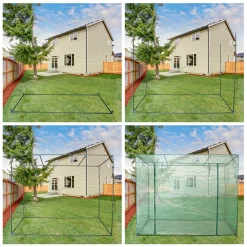 EINFEBEN Foliengewächshaus Gewächshäuser Treibhaus Tomatenhaus Pflanzenhaus Grün 200*80*170CM -Garten- & Gewächshäuser Geschäft 1165512f1204a52960758e65a7549337