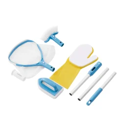 AREBOS Spa Poolreinigungsset, Pool-Pflege Set 5-teilig, Pool Maintenance Kit, Whirlpool Zubehör Wartungsset