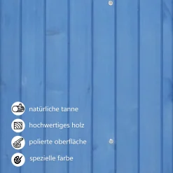 Merax Gerätehaus Gartenschrank 124x53 Cm Gerätehaus Holz Geräteschuppen Mit Spitzdach Und Einlegeböden, Blau -Garten- & Gewächshäuser Geschäft 117f656d5170b3c17996a8215df2eeee