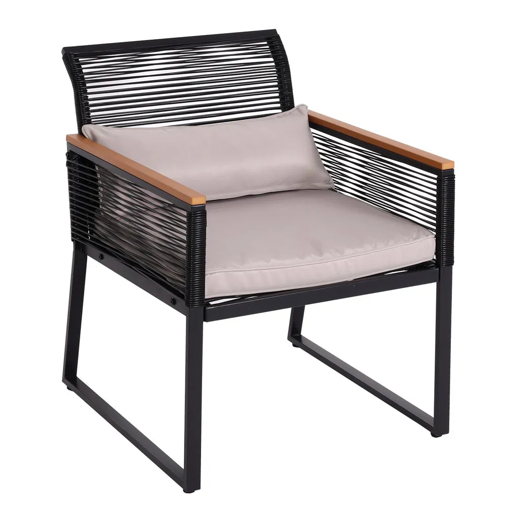 Mendler Garten-Garnitur HWC-K42, Gartenlounge Lounge-Set Sitzgruppe Sofa, Seilgeflecht Rope Polywood Stahl, Polster Hellgrau 14 Mendler Garten-Garnitur HWC-K42, Gartenlounge Lounge-Set Sitzgruppe Sofa, Seilgeflecht Rope Polywood Stahl, Polster Hellgrau – Bild 14