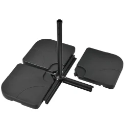 Juskys Schirmgewicht 4er-Set Quad Für Schirmständer Mit 60 Liter Wasser Oder 80 Kg Sand Befüllbar HDPE Kunststoff Sonnen-Schirmständer -Garten- & Gewächshäuser Geschäft 11a5a544f95d6cae403bdc86122f12a3