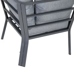 Greemotion Lounge-Set Amsterdam, Stahl, Grau -Garten- & Gewächshäuser Geschäft 11b137aa028292a47675991a621f12b5