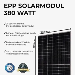 Balkonkraftwerke Deutschland Balkonkraftwerk Komplettset Flachdach Duo 760 W / 600W -Garten- & Gewächshäuser Geschäft 11c1904afaa0ad511a63658197fbb05e